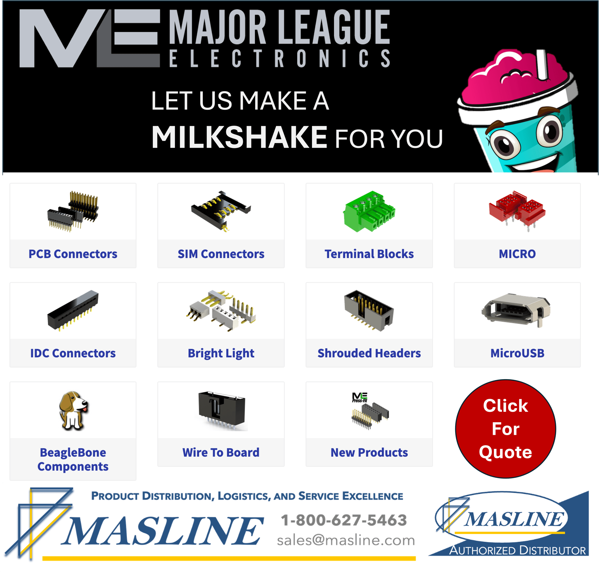 Major League Landing Page